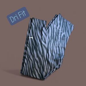 Nike Dri-Fit,  Mauve-Purple, Zebra-Pattern Women’s M Exercise Pants